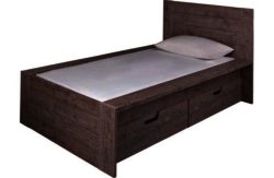 Seattle Single 2 Drawer Storage Bed Frame - Smokey Oak